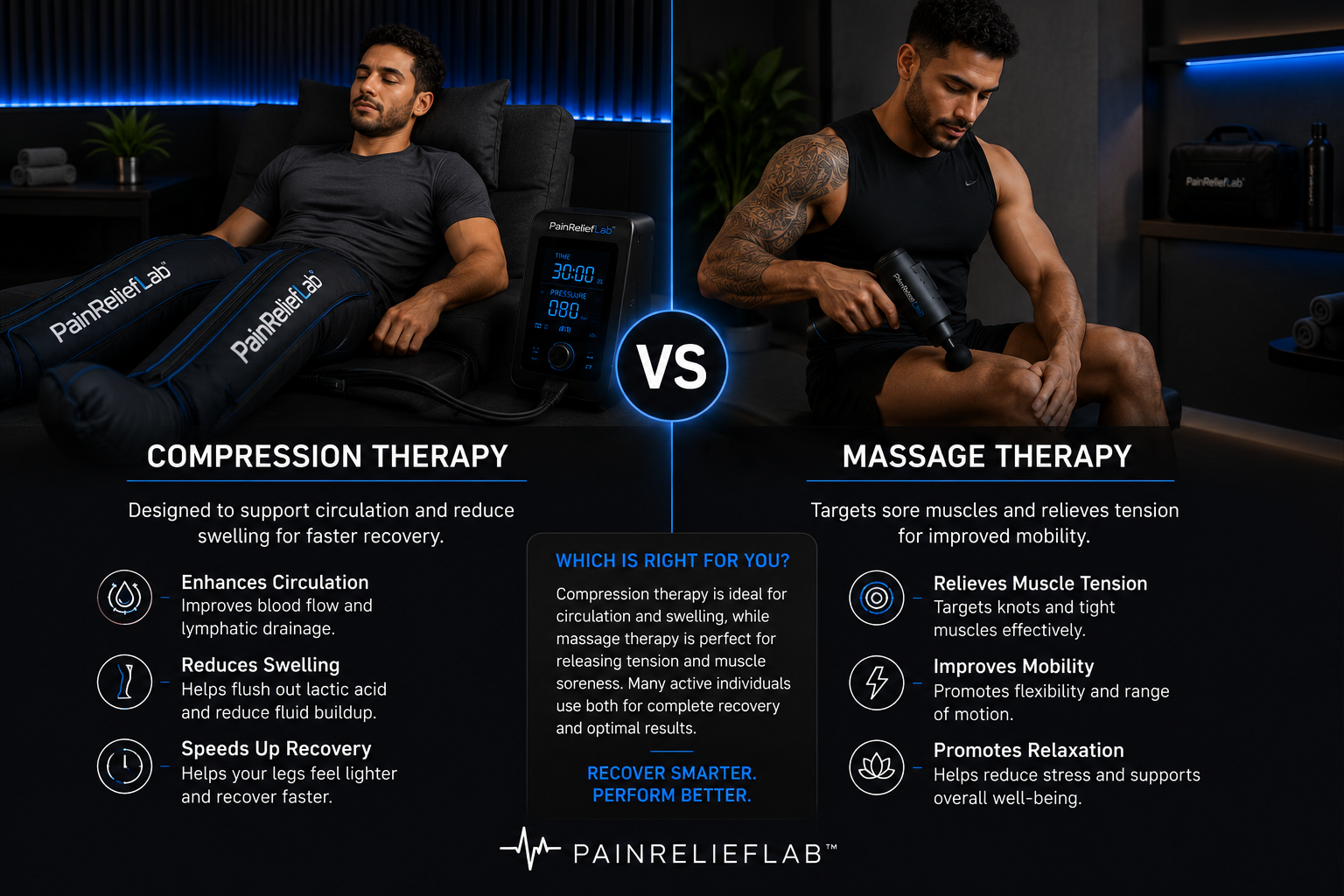 Compression Therapy vs Massage Therapy: Which Recovery Method Is Right for You?