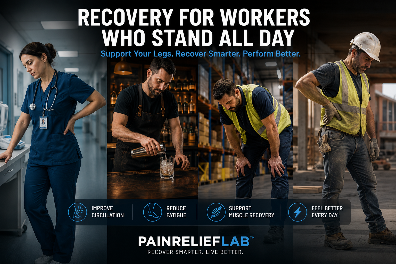 Recovery for Workers Who Stand All Day: Complete Guide for Nurses, Bartenders & Tradespeople