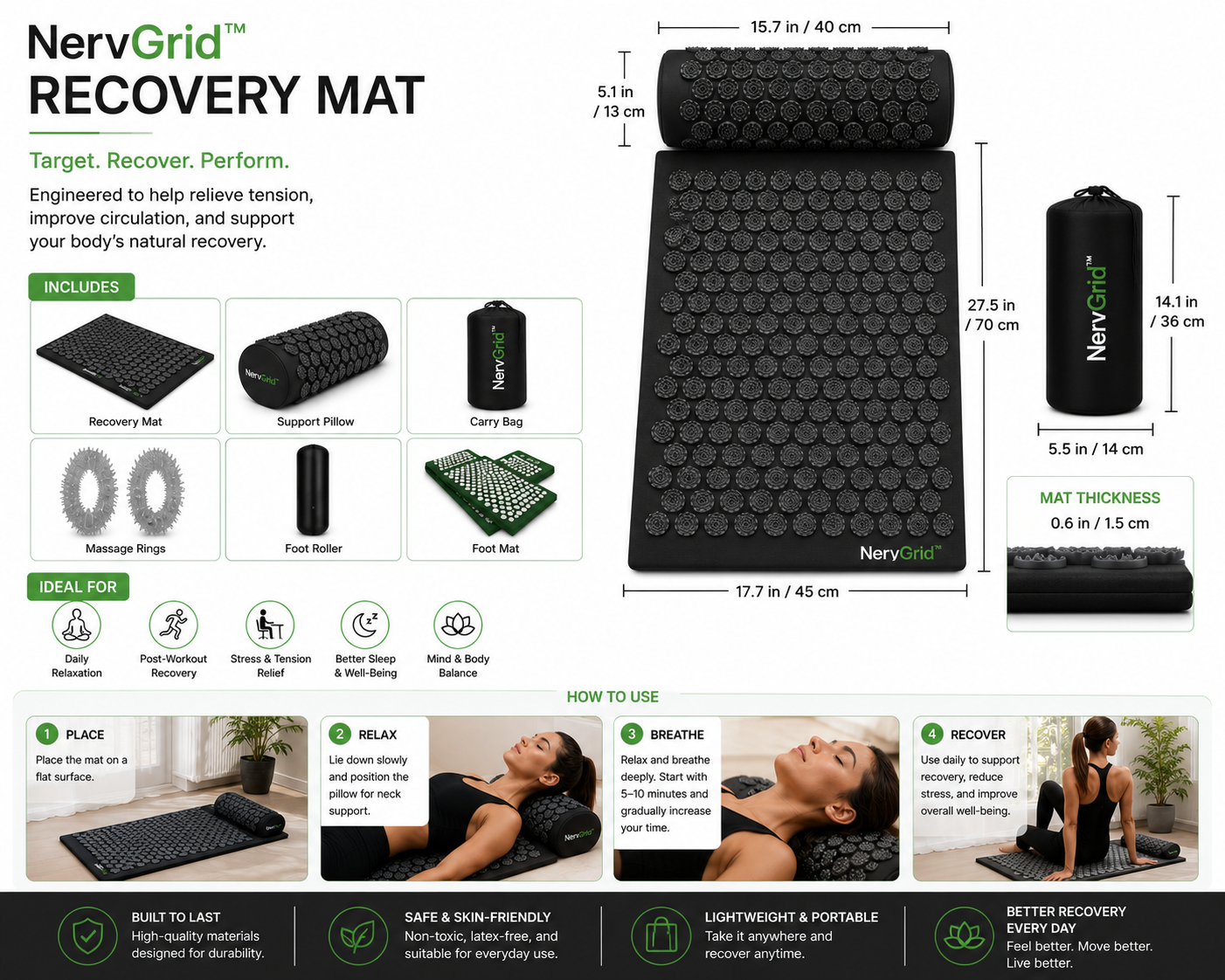 NervGrid™ Recovery Mat