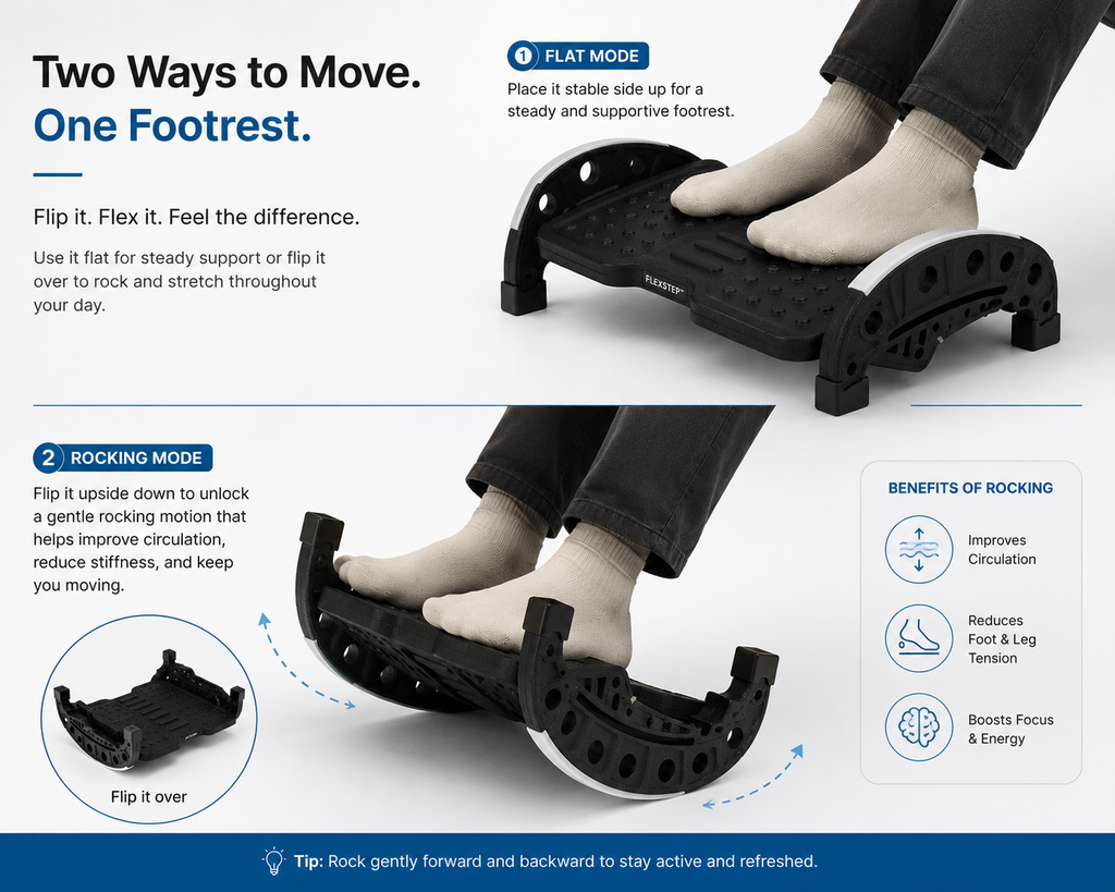 FlexStep™ Ergonomic Footrest